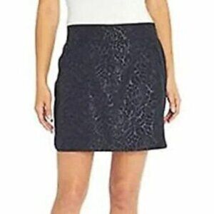 Orvis Travel Black Embossed Skirt Skort Built in Shorts